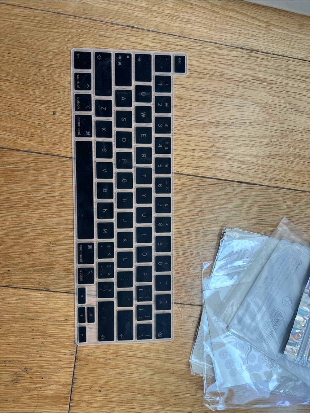 Black Silicone Apple Keyboard Cover